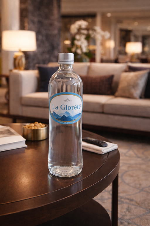 Custom branded water bottle manufactured by Amrete